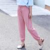 Kids Teen Girls Pink Pants Fashion Summer Green Casual Wide Leg Pants Children Loose Trousers view 4