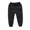 Boys Girls Solid Cotton Pants Boys Casual Sport Pants Jogging Leggings Baby Kids Children Trousers Black view 1