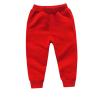 Boys Girls Solid Cotton Pants Boys Casual Sport Pants Jogging Leggings Baby Kids Children Trousers Red view 1