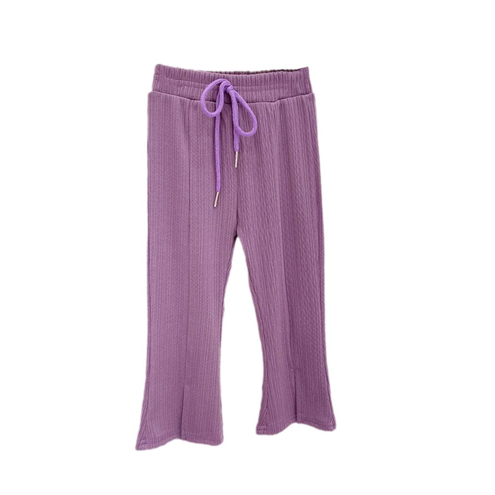 Summer Girls Casual Candy Color Comfortable Pants Baby Kids Children Trousers Purple