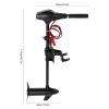 40lb 12V Brush Outboard Motor Electric Trolling Boat Heavy Duty Engine Motor for Fishing Aquaculture Outdoor Adventure Boat Rated Speed 1700 R/min view 2