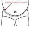 Tummy Liners for Sweat Rash - Cotton Terrycloth + Brushed Cotton - Under Belly Sweat Liners Belly Pad for Skin Rash  3PCS (XX-Large) view 2