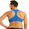 Jhaoyu Men's Sleeveless Muscle Half T Shirts Racerback Tank Crop Tops Fitness Gym Sports Athletic Blue XX-Large view 3