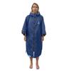 4MonsterSwim Parka with Hood,Quick-Dry Wetsuit Changing Robe Waterproof,Warm Coat Surf Poncho for Water Sport, Beach&Pool (Short Sleeve Navy, Medium) view 4