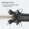 DJC Bike Crankset 104BCD with Chainring BSA Bottom Bracket with Spindle for MTB 1x 2X 3X Speed Mountain Bike Black Red Oilslick 170mm 175mm (170mm Black, Round 36T) view 4