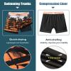 APTRO Men's Swim Trunks with Compression Liner 5 Inch Bathing Suit Beach Swimsuits #C196 M view 4