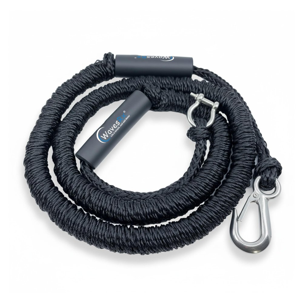 AnchorMate Bungee Line 7-25 ft | Anchoring Bungee Ropes for Boats, PWCs & Kayaks | Absorbs Shocks from Swells & Wind, Prevents Anchor Dislodging | Great for Mooring and Tethering Your Boat or Jet Ski