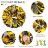 4Pcs Upgraded 12inch Metallic Cheerleading Pom Poms, HOLENGS Cheerleader Pompoms Cheer Poms for Kids Adults, Cheering Squad Pompoms for School Sports Games Dance Party (Black and Gold) view 2