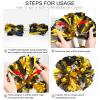 4Pcs Upgraded 12inch Metallic Cheerleading Pom Poms, HOLENGS Cheerleader Pompoms Cheer Poms for Kids Adults, Cheering Squad Pompoms for School Sports Games Dance Party (Black and Gold) view 3