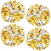 4Pcs Upgraded 12inch Metallic Cheerleading Pom Poms, HOLENGS Cheerleader Pompoms Cheer Poms for Kids Adults, Cheering Squad Pompoms for School Sports Games Dance Party (Gold and Silver) view 1