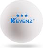 KEVENZ 3 Star Ping Pong Balls, 120 Pack Advanced Table Tennis Balls, Bulk Outdoor and Indoor Ping-Pong Balls for Training, Competition and More, White view 2