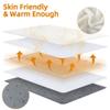 Electric Heated Foot Warmer - KLADNDER Heating Foot Warmer for Men & Women, Feet Warmer with 6 Temperature Setting 4 Timer Setting, Auto Shut Off Washable Inner Lining, Fast Heat Use for Winter Gifts view 3