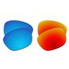 EZReplace Lenses Replacement for Oakley Deadbolt OO6046 Sunglasses (Polarized Lenses) - Fits Oakley Deadbolt Frame (Ice Blue+Fire Red) view 1