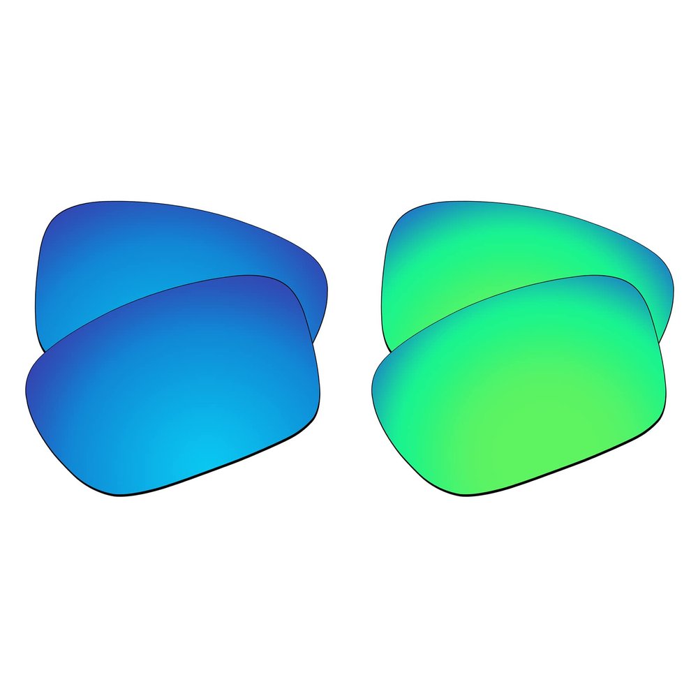 EZReplace Lenses Replacement for Oakley Latch SQ OO9353 Sunglasses (Polarized Lenses) - Fits Oakley Latch SQ Frame (Ice Blue+Spring Green)