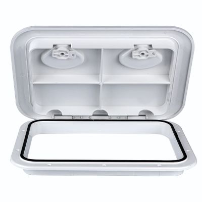 smartmarine White Marine Deck Access Hatch 17.312.4" Boat Hatch & Lid,Rectangle Boat Deck Hatch