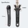 DJC Bike Crankset 104BCD with Chainring BSA Bottom Bracket with Spindle for MTB 1x 2X 3X Speed Mountain Bike Black Red Oilslick 170mm 175mm (175mm Black, Round 34T) view 2
