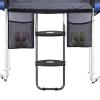HBTower Trampoline Ladder, 2 Steps with Wide Steps, Trampoline Storage Bag, Universal Hook, 220 lbs Capacity Trampoline Accessories for Children Kids, Black view 1