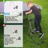 HBTower Trampoline Ladder, 2 Steps with Wide Steps, Trampoline Storage Bag, Universal Hook, 220 lbs Capacity Trampoline Accessories for Children Kids, Black view 2