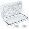 smartmarine 24"x14" Marine Boat Deck Hatch,Boat Access Hatch & Lid, Black/White (White) view 1