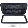 smartmarine 24"x14" Marine Boat Deck Hatch Cover,Boat Access Hatch & Lid, Black/White (Black) view 1