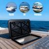 smartmarine 24"x14" Marine Boat Deck Hatch Cover,Boat Access Hatch & Lid, Black/White (Black) view 2