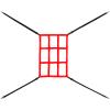 AOLIGEIJS Baseball Net Adjustable Strike Zone Target (Strike Zone Pro, Red) view 1