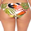 Bar III Womens Swim Tropical-Print Ruched Bikini Bottom Pink XL view 2