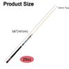 Set of 2 Pool Cues New 58" Billiard Pool Cue Sticks, Hardwood Canadian Maple Professional Billiard Pool Cue Stick 20 Oz(Red) view 3