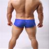 Men's Lace Transparent Thong Underwear Low Rise Lightweight Print Boxer Brief Sport Workout Breathable Swimwear Trunk (Blue,X-Large) view 2