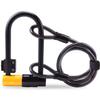 XIXIDIAN Bicycle U-Lock Cable Lock Set with 2 Copper Keys Anti-Theft Bicycle Lock Set Heavy Duty Steel Security Bike Cable ULock Set (Color : Yellow) view 1