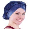 Awlsyj Chemo Cancer Head Hat Cap Ethnic Bohemia Pre-Tied Twisted Braid Hair Cover Wrap Turban Headwear(4 Pack Tie Dye Black Grey Royal Blue Blue Green) view 4