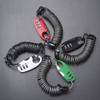 XIXIDIAN Helmet Bike Lock Cable Mini Motorcycle Anti-Theft Bicycle Locks Portable 3 Digit Resettable Cycling Cable Lock (Color : Red) view 4