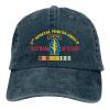 5th Special Forces Group Vietnam Veteran Unisex Baseball Cap Cowboy Hat Denim Hat Plain Sun Hat Adjustable Casquette Navy view 1