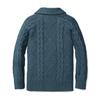 Boy's Sweater Cardigan Button Down Shawl Collar Cable Knitted Outwear Sweater Coats with Pockets Navy view 4