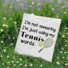 G2TUP Tennis Bags for Women Tennis Player Gifts Tote Bag Im not Swearing Im just Using My Tennis Words Gift for Tennis Lover (Tennis tote) view 3