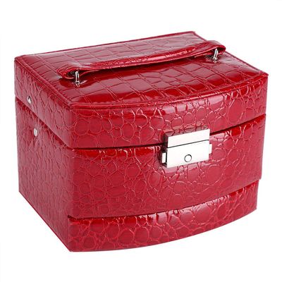 Necklace Ring Storage Box,Jewelry Box,3 Layers Jewelry Necklace Ring Storage Box Case Lady Gift Home Supplies(red), Jewelry Box,Necklace Ring Storage Box,3 Layers Jewjewelry box jewelry case jewe