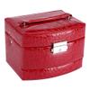 Necklace Ring Storage Box,Jewelry Box,3 Layers Jewelry Necklace Ring Storage Box Case Lady Gift Home Supplies(red), Jewelry Box,Necklace Ring Storage Box,3 Layers Jewjewelry box jewelry case jewe view 1