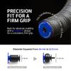 JRC Components Aluminum Handlebar Bike Bar End Plugs for Bicycles | Pack of 2 Handlebar Plugs - Bike Bar End Grips | Mountain Bike Bar End Caps for Road Bikes - Premium Bike Handlebar Caps [Blue] view 2