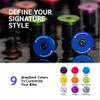 JRC Components Aluminum Handlebar Bike Bar End Plugs for Bicycles | Pack of 2 Handlebar Plugs - Bike Bar End Grips | Mountain Bike Bar End Caps for Road Bikes - Premium Bike Handlebar Caps [Blue] view 3