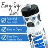50 Strong 22oz Kids Personalized Video Games Squeeze Water Bottle  BPA-Free with Pull Top Cap  Durable & Reusable for School, Boys & Girls  Made in USA  Custom Name view 4
