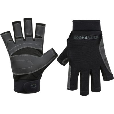 Typhoon Junior Raceline 2.0 Half Finger Sailing Gloves - Black 310251 M