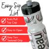 50 Strong 22oz Kids Personalized Baseball Squeeze Water Bottle  BPA-Free with Pull Top Cap  Durable & Reusable for School, Boys & Girls  Made in USA  Custom Name, Team or Number view 4