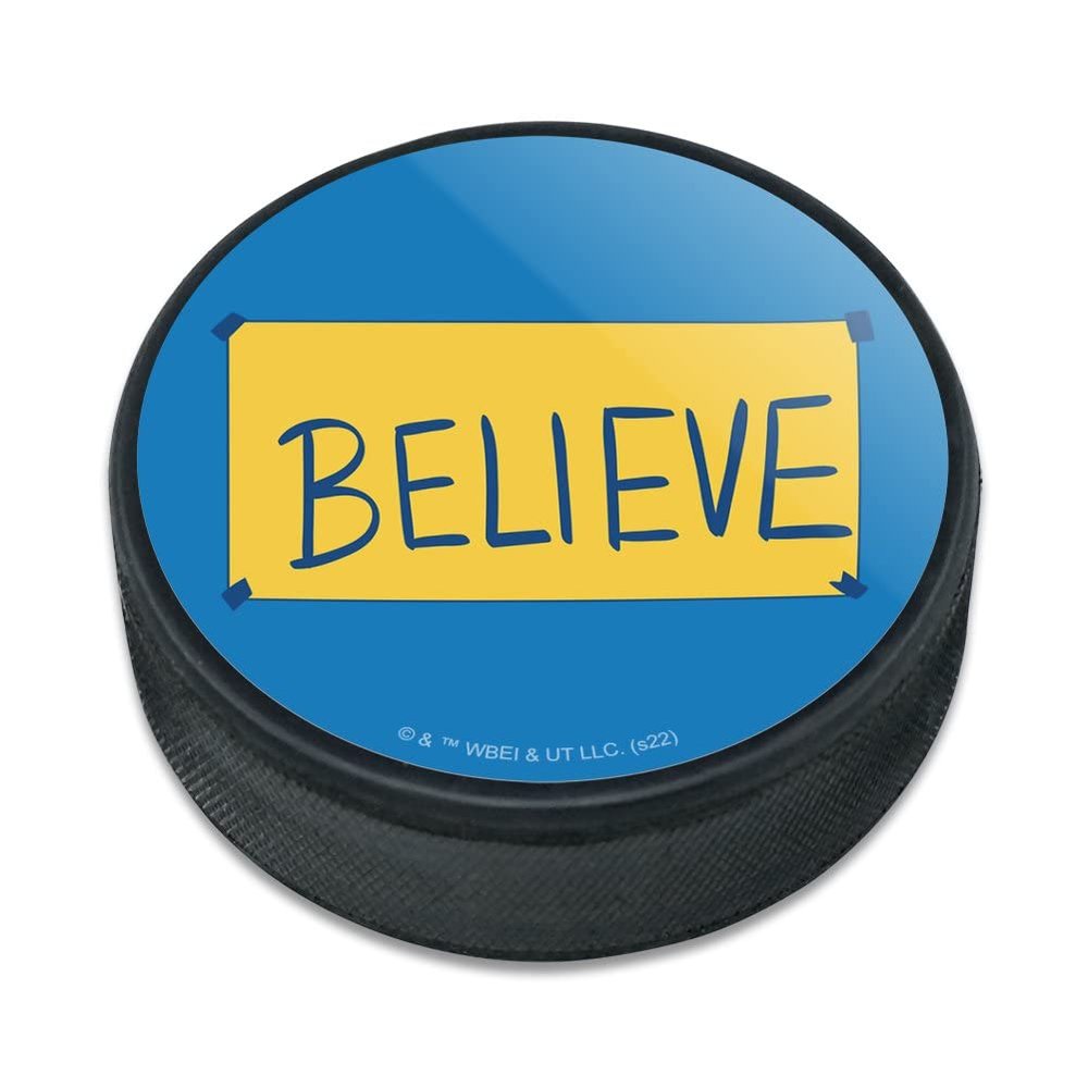 GRAPHICS & MORE Ted Lasso Believe Ice Hockey Puck