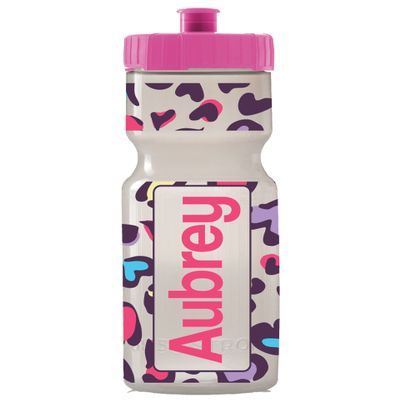 50 Strong 22oz Personalized Kids Squeeze Water Bottle  BPA-Free with Pull Top Cap  Durable & Reusable for School, Boys & Girls  Made in USA  Custom Name, Team or Number