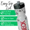 50 Strong 22oz Kids Personalized Soccer Squeeze Water Bottle  BPA-Free with Pull Top Cap  Durable & Reusable for School, Boys & Girls  Made in USA  Custom Name, Team or Number view 4