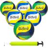 Volleyball Asstorted Graphics w/Pump Green/Navy/Yellow, Blue/Yellow/White (Pack of 6) view 1