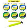 Volleyball Asstorted Graphics w/Pump Green/Navy/Yellow, Blue/Yellow/White (Pack of 6) view 2