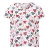 24/7 Comfort V-Neck Scrub Top with Pockets, Key to Heart White, Medium