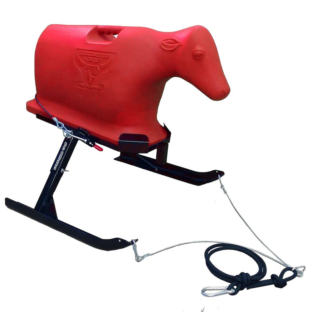 7K Something Calf Sled and Calf Bundle - RED
