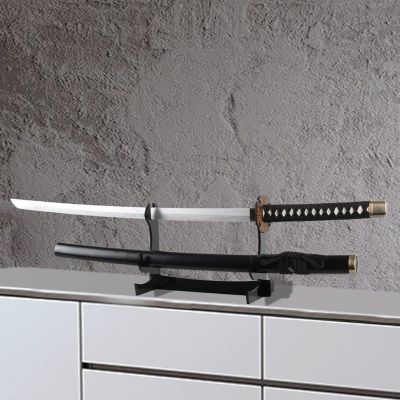 BYTOTU Desktop sword rack - acrylic - very suitable for displaying magic sword - sword - samurai sword - sword - stick, Chinese sword display (excluding sword) (acrylic - black)
